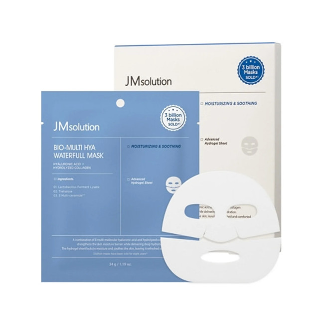 Маска для обличчя JM Solution Bio-Multi Hya Waterfull Mask 1шт, фото 5 Маска для обличчя JM Solution Bio-Multi Hya Waterfull Mask 1шт, фото 5